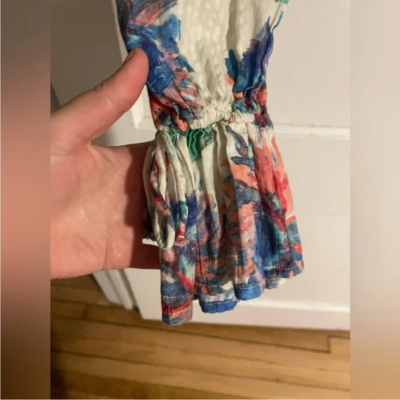 Anthropologie gathered cropped floral top - Picture 6 of 12